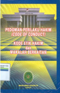 Pedoman perilaku hakim ( Code Of Conduct )