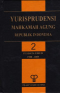 Yurisprudensi Mahkamah Agung Republik Indonesia : bidang perdata umum 1980-2009  (jilid 2)