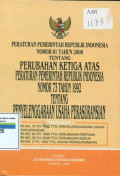 Peraturan pemerintah Republik Indonesia nomor 81 tahun 2008 tentang perubahan ketiga atas Peraturan pemerintah Republik Indonesia nomor 73 tahum 1992 tentang penyelenggaraan usaha perasuransian