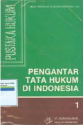 Pengantar tata hukum di indonesia:1