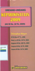 Undang-undang kepariwisataan 2009:UU RI No.10 tahun 2009