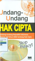 Undang-undang hak cipta:undang-undang Republik Indonesia nomor 19 tahun 2002 tentang hak cipta