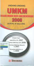 Undang-undang UMKM usaha  mikro kecil dan menengah 2008: UU RI No.20 tahun 2008