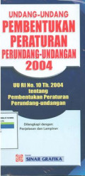 Undang-undang pembentukan peraturan perundang-undangan 2004