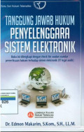 Tanggung jawab hukum peyelenggara sistem elektronik