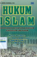 Hukum islam berdasarkan ketentuan kurikulum konsorsium ilmu hukum