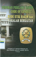 Pedoman perilaku hakim (code of conduct) kode etik hakim dan makalah berkaitan