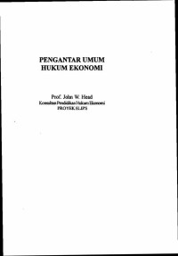 Pengantar Umum Hukum Ekonomi