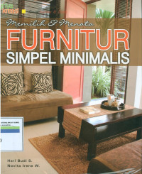 Memilih menata furnitur simpel minimalis