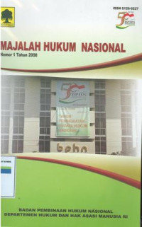 MAJALAH HUKUM NASIONAL : Nomor 1 Tahun 2008