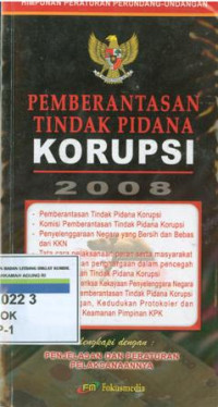 PEMBERANTASAN TINDAK PIDANA KORUPSI 2008