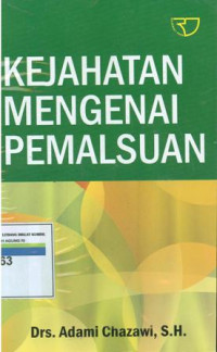 kejahatan mengenai pemalsuan