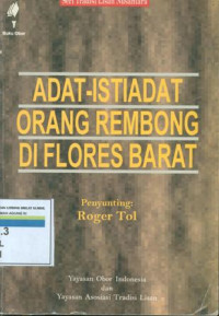 Adat istiadat orang rembong di flores barat