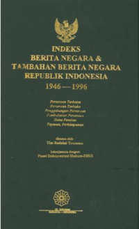 Indeks berita negara dan tambahan berita negara ri suplemen 1994-1996