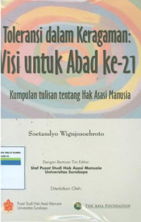 Toleransi dalam keragaman : Visi untuk abad ke-21