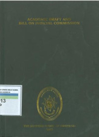 Academic draft and bill on judicial commision