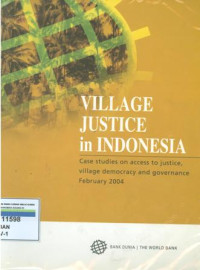 Village justice in indonesia