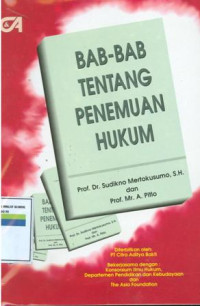 Bab-bab tentang penemuan hukum