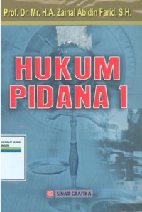 Hukum pidana 1