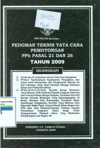 Pedoman teknis tata cara pemotongan pph pasal 21 dan 26 tahun 2009