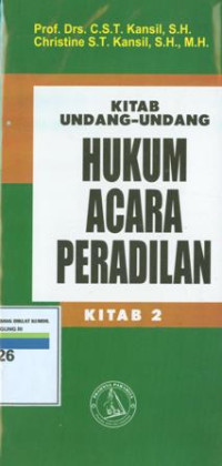 Kitab undang-undang hukum acara peradilan:kitab 2