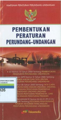 Himpunan peraturan perundang-undangan:pembentukan peraturan perundang-undangan