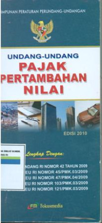 Image of Undang-undang pajak pertambahan nilai