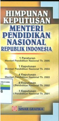 Himpunan keputusan materi Pendidikan Nasional