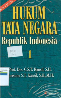 Image of Hukum tata negara Republik Indonesia 1