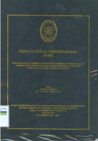 KKP PIM III: Rencana kerja peningkatankinerja verifikasipengelolaan administrasi keuangan pada bagian kesekretariatan pengadilan tinggi agama jayapura