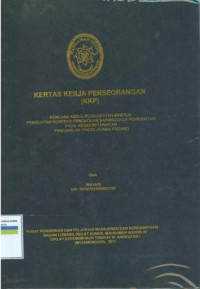 KKP PIM III: Rencana kerja peningkatan kinerja pembuatan kontrak pengadaan barang/jasa pemerintah pada kesekretariatan pengadilan tinggi agama padang