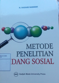 Metode penelitian bidang sosial