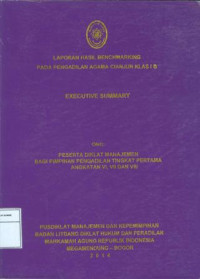 Laporan benchmarking pada pengadilan agama cianjur klas I b: peserta diklat pimpinan pengadilan angkatan VI, VII dan VIII