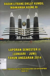 Laporan semester II (januari-juni) tahun 2014