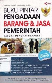 Buku pintar pengadaan barang dan jasa pemerintah