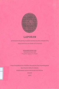 Diklat Prajab: Laporan aktualisasi nilai-nilai dasar profesi pegawai negeri sipil pada pengadilan agama kota banjar