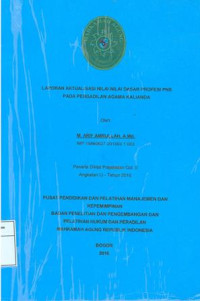 Diklat Prajabatan CPNS Gol.II Angkatan LI: Laporan  aktualisasi nilai-nilai dasar profesi pns  pada pengadilan agama kalianda