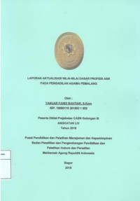 Diklat Prajabatan CPNS Gol.III Angkatan LIV: Laporan aktualisasi nilai-nilai dasar profesi asn pada pengadilan agama pemalang