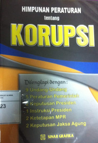 Himpunan peraturan tentang korupsi