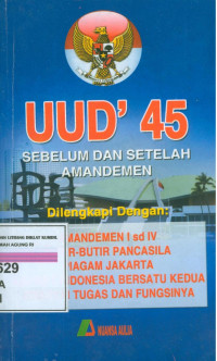 Undang-undang dasar Repuplik Indonesia' 45 sebelum dan setelah amandemen