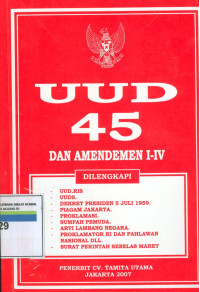 Uud 45 dan  amandemen i-iv