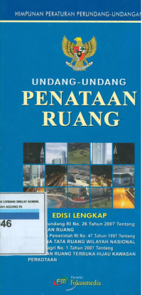 Himpunan peraturan perundang-undagan:undang-undang penataan ruang