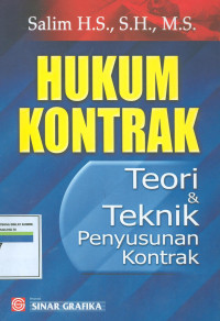 Image of Hukum kontrak : teori & teknik penyusunan kontrak