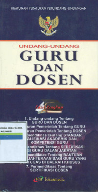 Undang-undang guru dan dosen