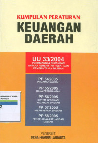 Kumpulan peraturan daerah keuangan daerah