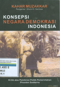 Konsepsi negara demokrasi indonesia