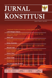 Jurnal Konstitusi, Volume 7 Nomor 3 Juni 2010