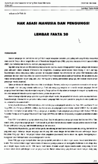 Hak Asasi Manusia : lembar fakta 20