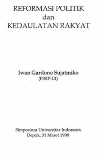 Reformasi politik dan kedaulatan rakyat