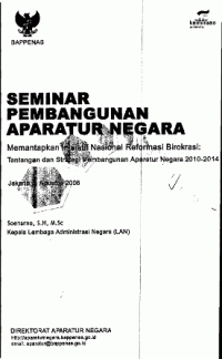 Penataan birokrasi dan aparatur negara